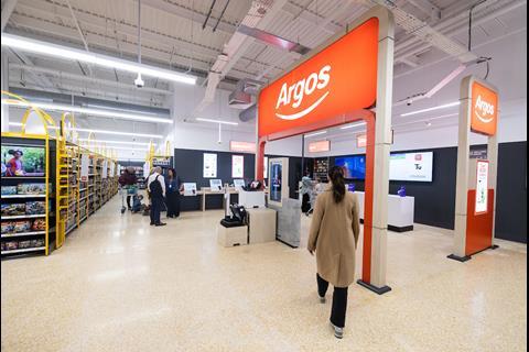 Argos counter at Sainsbury’s Cobham store